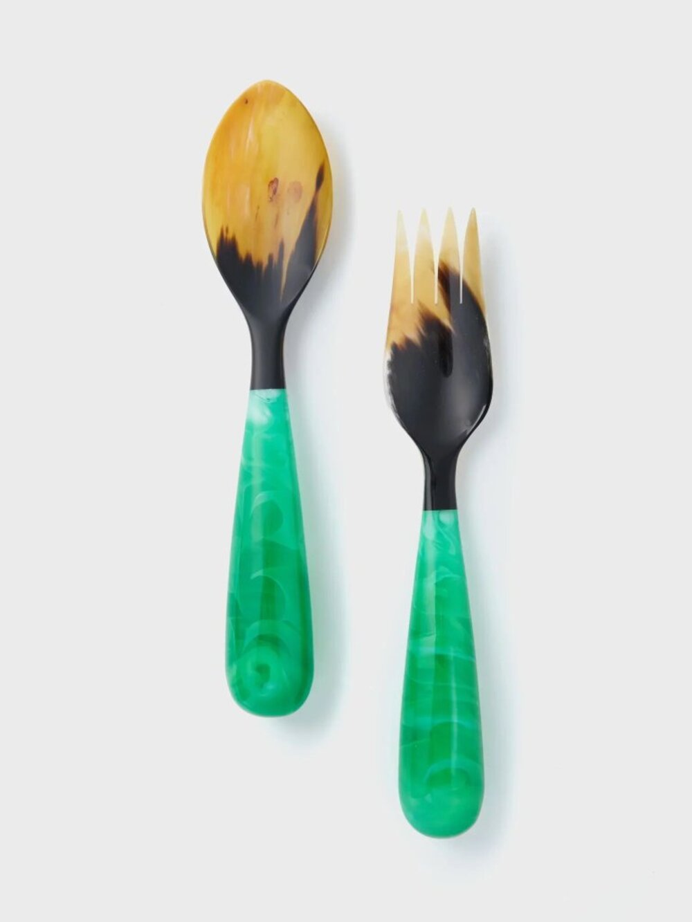 Lily Juliet Grand Slam Servers in Emerald Salad Tossers in Box
